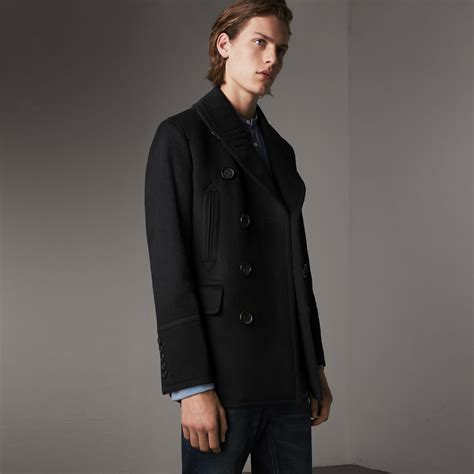 cute burberry pea coats|Burberry wool pea coats men's.